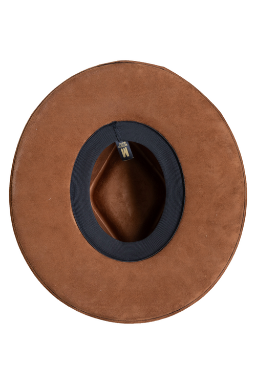 Brown Floral Hat